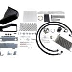 HKS Black S-Type Oil Cooler Kit for FL5 Honda Civic Type R - Top View of Components