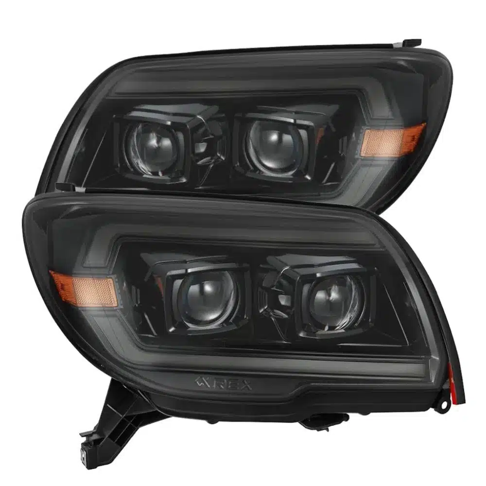 AlphaRex LUXX-Series LED Projector Alpha-Black Headlights for N210 Toyota 4Runner