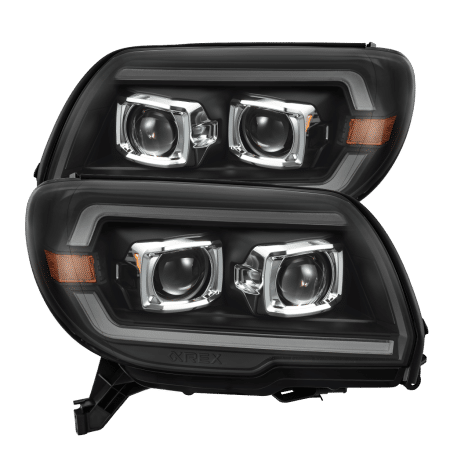 AlphaRex LUXX-Series LED Projector Black Headlights for N210 Toyota 4Runner