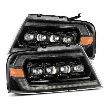 AlphaRex NOVA-Series LED Projector Alpha-Black Headlights for P221 Ford F150 / Lincoln Mark LT [AHL-FF04-N-FLB]