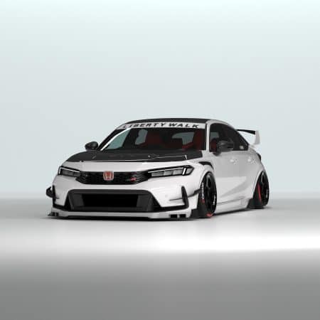 Liberty Walk LB-Nation Front Canard for FL5 Honda Civic Type R [LBWFL5-FC-FRP/LBWFL5-FC-FRPCFRP]