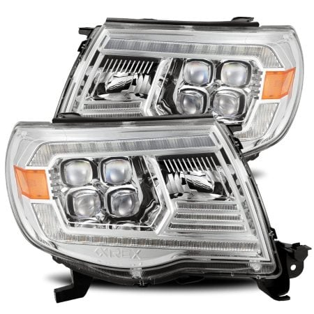 AlphaRex NOVA-Series LED Projector Chrome Headlights for N200 Toyota Tacoma [AHL-TT05-N-C-DRL/AHL-TT05-N-C]