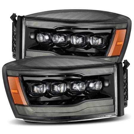 AlphaRex NOVA-Series LED Projector Alpha-Black Headlights for DS / DE Dodge Ram [AHL-DR06-N-LB]