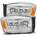 AlphaRex NOVA-Series LED Projector Chrome Headlights for DS / DE Dodge Ram [AHL-DR06-N-C]