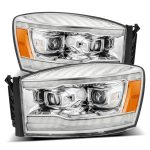AlphaRex PRO-Series Halogen Projector Chrome Headlights for DS / DE Dodge Ram [AHL-DR06-P-S-C]