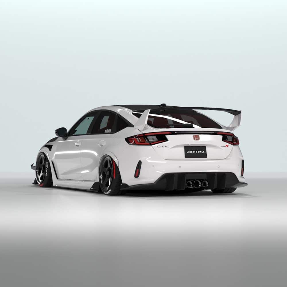 Liberty Walk LB-Nation for FL5 Honda Civic Type R - Rear Corner View