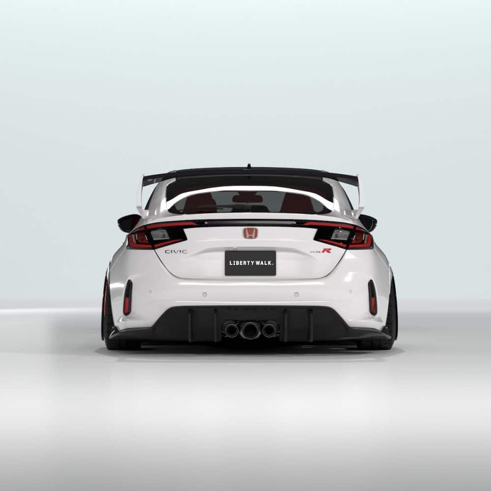 Liberty Walk LB-Nation for FL5 Honda Civic Type R - Rear View