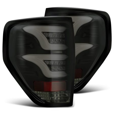 AlphaRex PRO-Series LED Jet Black Tail Lights for P415 Ford F150 [ATL-FF09-W-LBS]