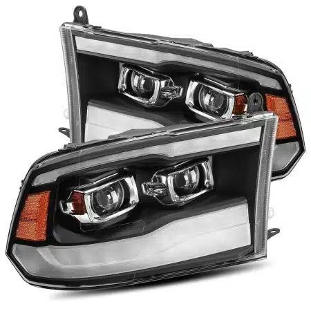 AlphaRex LUXX-Series LED Projector Black Headlights for DS, DJ, D2 Dodge Ram [AHL-DR09-PL-G3-SA-B-CVT/AHL-DR09-PL-G3-SA-B]