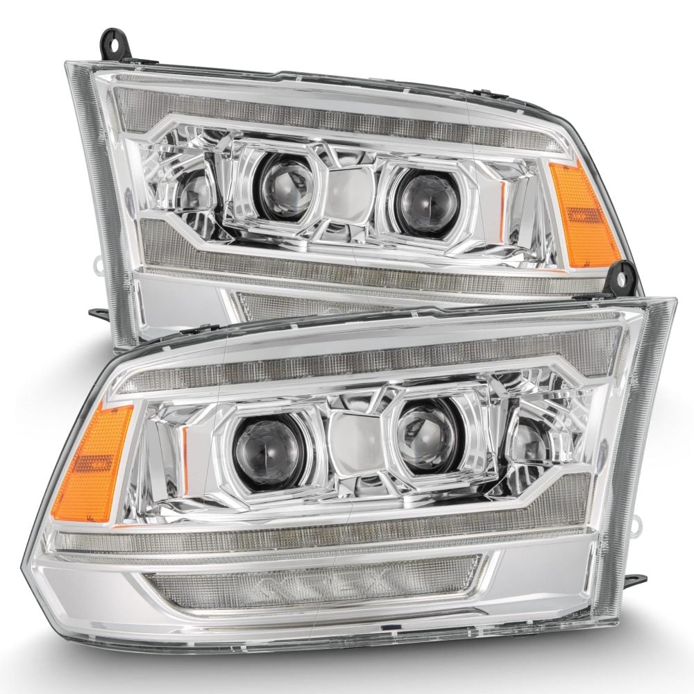 AlphaRex LUXX-Series LED Projector Chrome Headlights (MK II 5th Gen 2500 Style) for DX Dodge Ram [AHL-DR09-G5-PL-SA-C-CVT/AHL-DR09-G5-PL-SA-C]