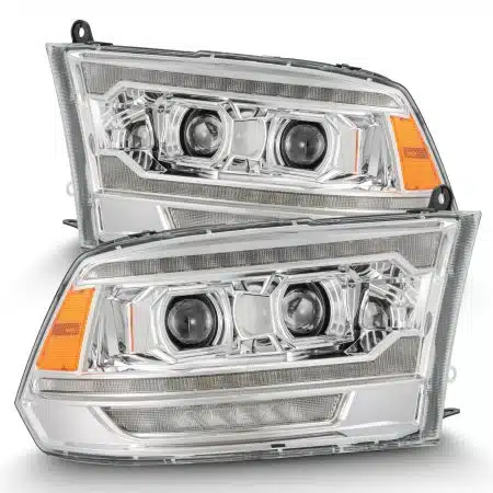 AlphaRex LUXX-Series LED Projector Chrome Headlights (MK II 5th Gen 2500 Style) for DX Dodge Ram [AHL-DR09-G5-PL-SA-C-CVT/AHL-DR09-G5-PL-SA-C]