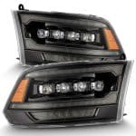 AlphaRex MK II NOVA-Series LED Projector Alpha-Black Headlights (MK II 5th Gen 2500 Style) for DX Dodge Ram [AHL-DR09-G5-N-FLB-CVT/AHL-DR09-G5-N-FLB]