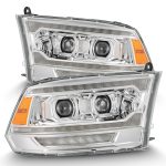 AlphaRex PRO-Series Halogen Projector Chrome Headlights for (MK II 5th Gen 2500 Style) for DX Dodge Ram [AHL-DR09-G5-P-S-C-CVT/AHL-DR09-G5-P-S-C]