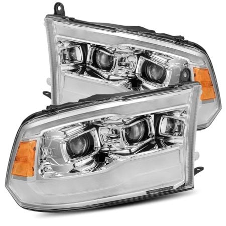 AlphaRex PRO-Series Halogen Projector Chrome Headlights for DS, DJ, D1 & D2 Dodge Ram [AXHL-DR09-PPTS-C-A-G3-CVT/AXHL-DR09-PPTS-C-A-G3]