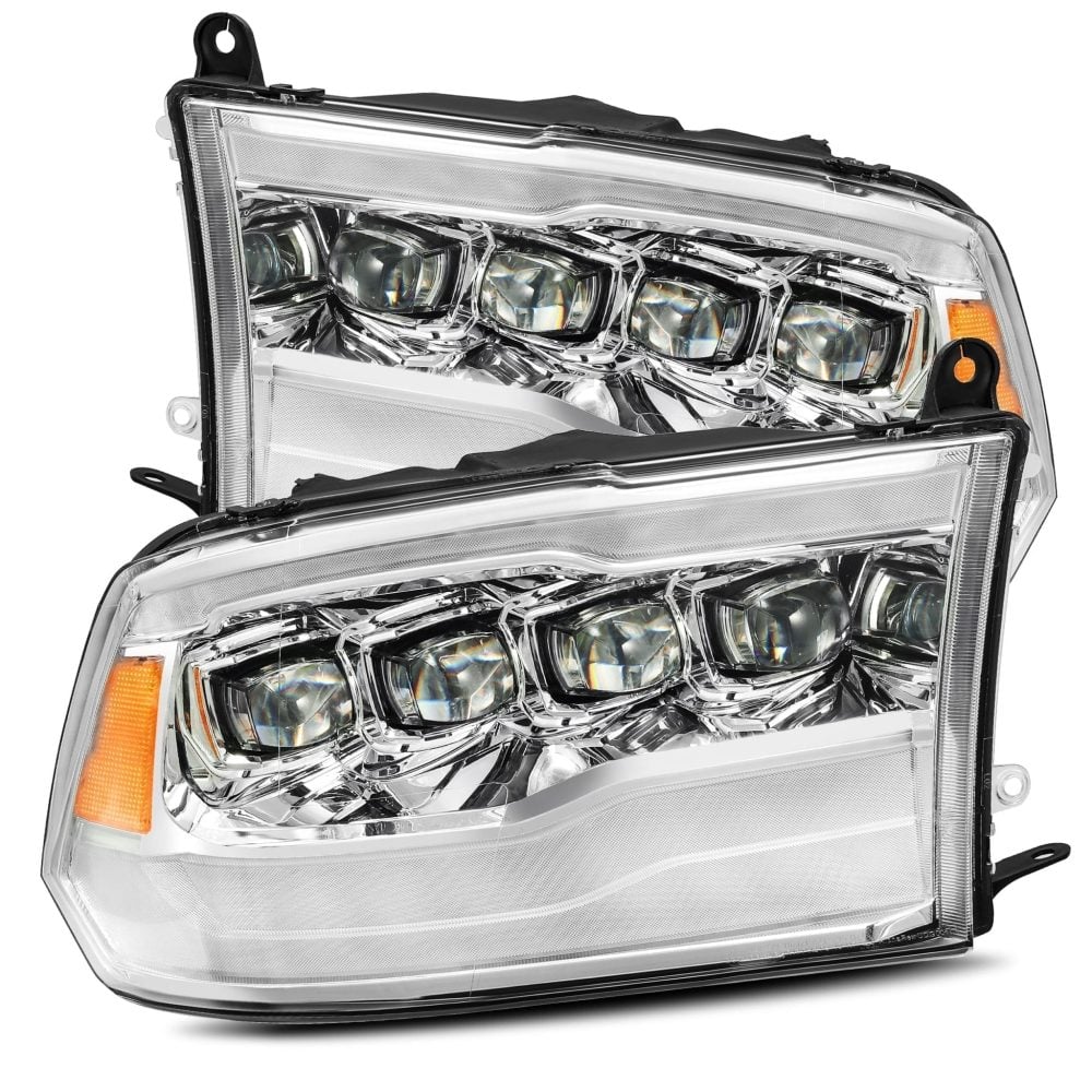 AlphaRex NOVA-Series LED Projector Chrome Headlights DS, DJ & D2 Dodge Ram 1500 / 2500 / 3500 [AXHL-DR09-PPT-LED-C-A-G2-CVT/AXHL-DR09-PPT-LED-C-A-G2]