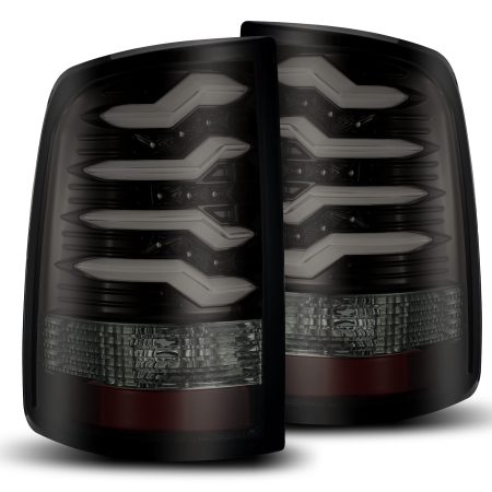 AlphaRex PRO-Series LED Jet Black Tail Lights for DS, DJ, D2 Dodge Ram [ATL-DR09-W-LBS-PLUG/ATL-DR09-W-LBS]