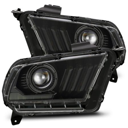 AlphaRex LUXX-Series LED Projector Alpha-Black Headlights for S197 Ford Mustang [AHL-FM10-PL-SA-LB]