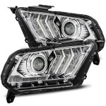 AlphaRex PRO-Series Halogen Projector Chrome Headlights for S197 Ford Mustang [AXHL-FM10-PPTS-C]