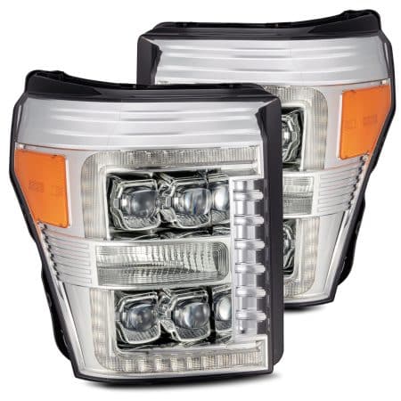AlphaRex NOVA-Series LED Projector Chrome Headlights for P473 Ford Super Duty [AHL-FD11-N-C]