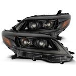 AlphaRex LUXX-Series Projector Alpha-Black Headlights for XL30 Toyota Sienna [AHL-TS11-PL-SA-FLB-CVT/AHL-TS11-PL-SA-FLB]