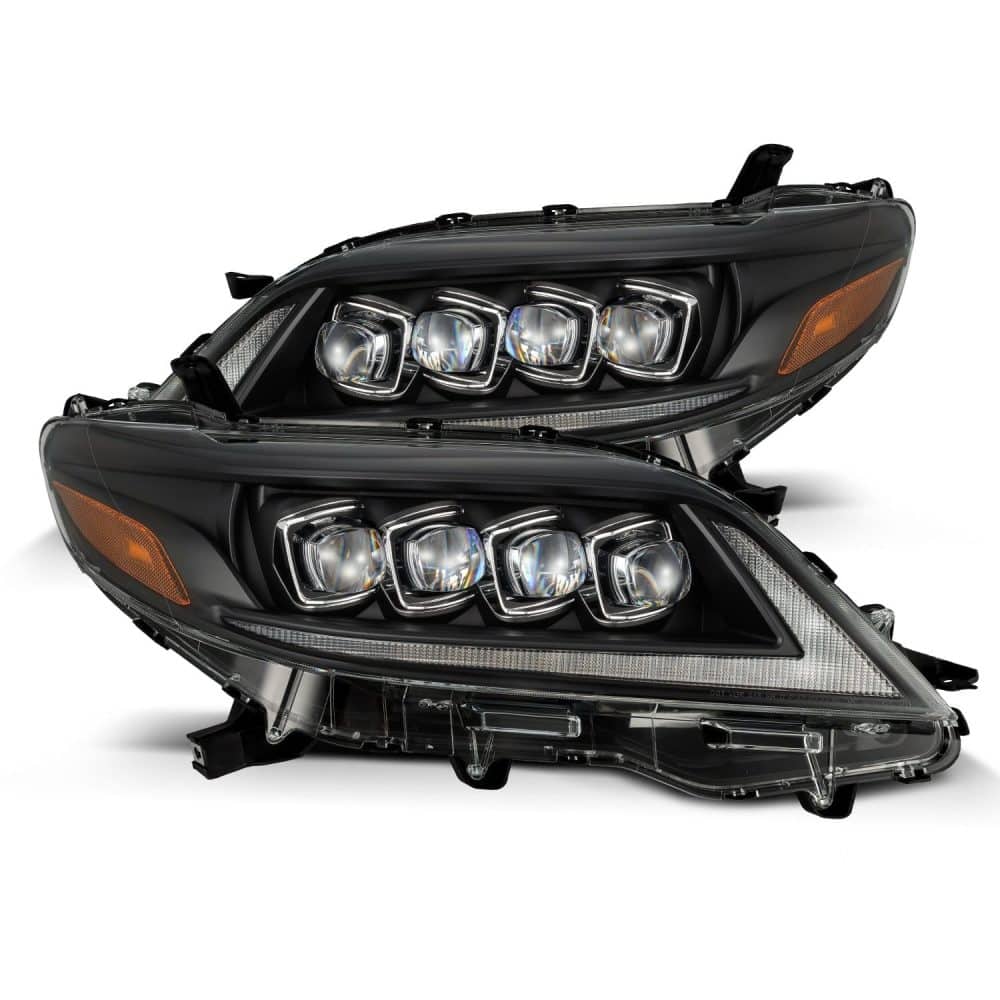 AlphaRex NOVA-Series LED Projector Black Headlights for XL30 Toyota Sienna [AHL-TS11-N-B-CVT/AHL-TS11-N-B]