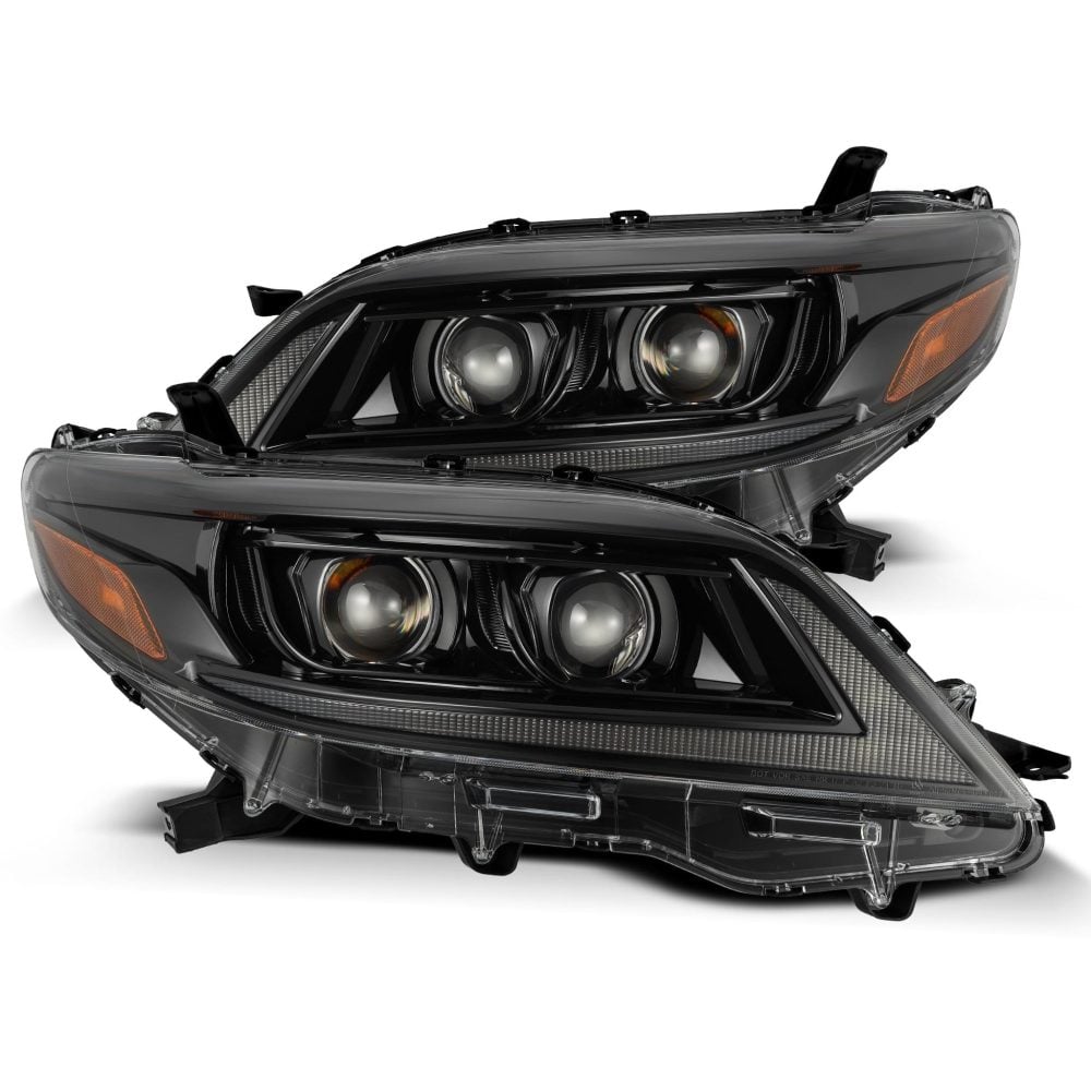 AlphaRex PRO-Series Halogen Projector Alpha-Black Headlights for XL30 Toyota Sienna [AHL-TS11-P-S-FLB-CVT/AHL-TS11-P-S-FLB]
