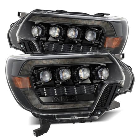 AlphaRex NOVA-Series LED Projector Alpha-Black Headlights for AN120 & AN130 Toyota Tacoma [AHL-TT12-N-FLB]
