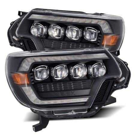 AlphaRex NOVA-Series LED Projector Black Headlights for AN120 and AN130 Toyota Tacoma [AHL-TT12-N-B]