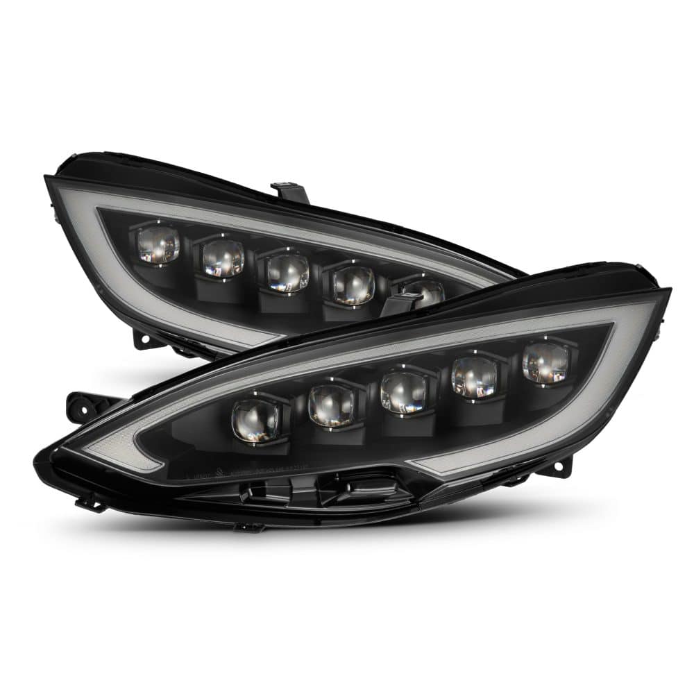 AlphaRex NOVA-Series LED Projector Black Headlights for MS Tesla Model S [AHL-TSS12-N-B-CVT/AHL-TSS12-N-B]