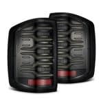AlphaRex LUXX-Series LED Alpha-Black Tail Lights for K2XX Chevrolet Silverado 1500 / 2500HD /3500HD / and GMC Sierra 3500HD Dually