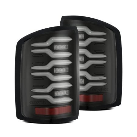 AlphaRex LUXX-Series LED Black Tail Lights for K2XX GMC Sierra 1500 / 2500HD / 3500HD