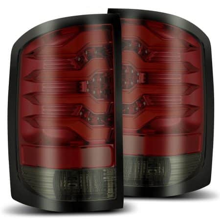 AlphaRex PRO-Series LED Tail Lights Red Smoke for K2XX GMC Sierra 1500 / 2500HD / 3500HD [ATL-GS14-R-RS]