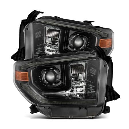 AlphaRex PRO-Series Halogen Projector Alpha-Black Headlights for UK50 / USK50 Toyota Tundra [AHL-TUN14-G2-P-S-FLB-CVT/AHL-TUN14-G2-P-S-FLB]