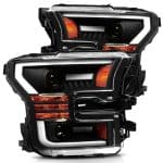 AlphaRex LUXX-Series LED Projector Black Headlights for P552 Ford F-150 / F-150 Raptor [AHL-FF15-PL-SA-B-RAP/AHL-FF15-PL-SA-B]