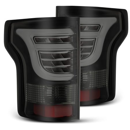 AlphaRex PRO-Series LED Jet Black Tail Lights for P552 Ford F150 [ATL-FF15-W-LBS-PLUG/ATL-FF15-W-LBS]