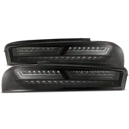 AlphaRex PRO-Series LED Jet Black Tail Lights for 6th Gen Chevrolet Camaro [ATL-CCAM16-CL-LBS-RCAM]