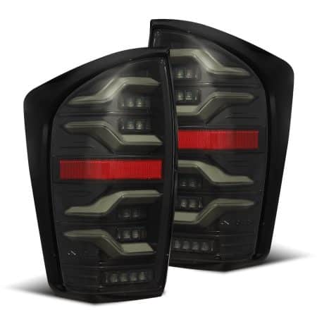 AlphaRex LUXX-Series LED Alpha-Black Tail Lights for N300 Toyota Tacoma [RTL-TT16-SA-YS-LB]