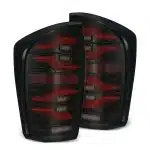 AlphaRex Tacoma Tail Lights Black and Red