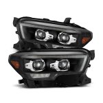 AlphaRex LUXX-Series LED Projector Black Headlights for N300 Toyota Tacoma