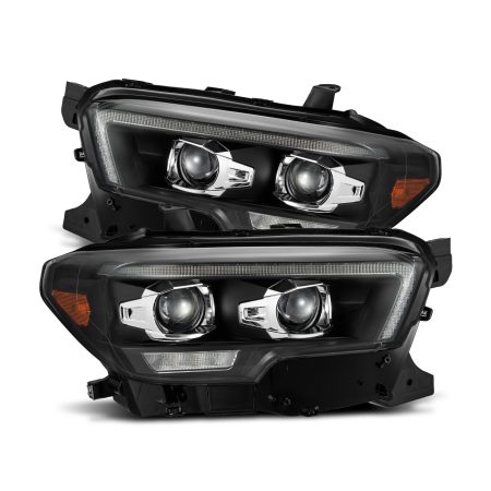 AlphaRex LUXX-Series LED Projector Black Headlights for N300 Toyota Tacoma