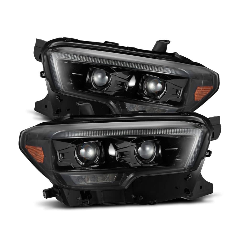 AlphaRex PRO-Series Halogen Projector Alpha-Black Headlights for N300 Toyota Tacoma