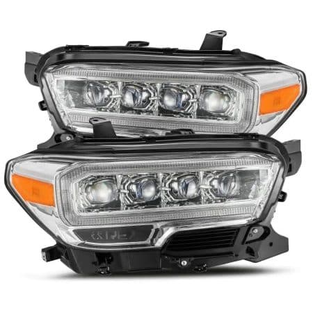 AlphaRex NOVA-Series LED Projector Chrome Headlights for N300 Toyota Tacoma