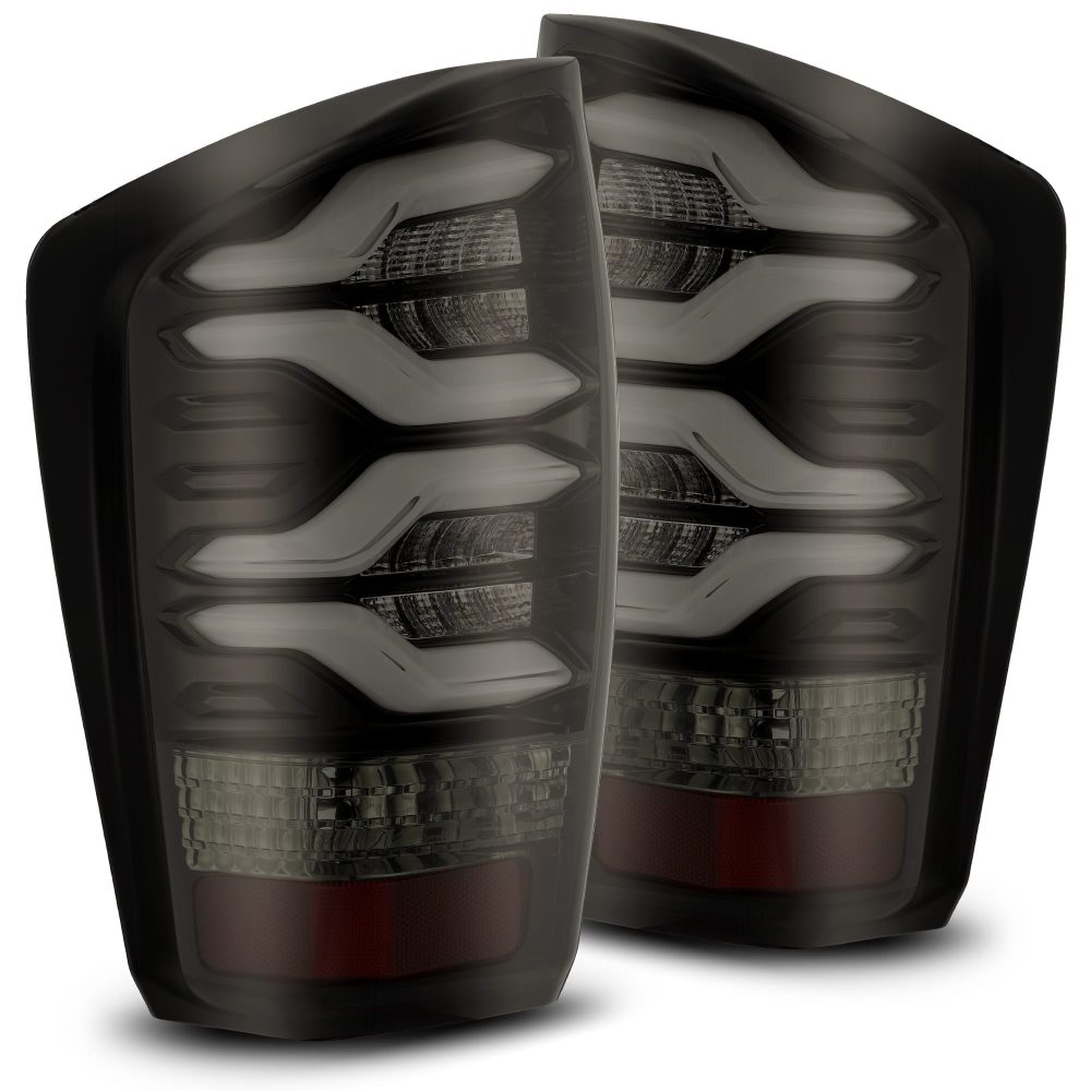 AlphaRex PRO-Series LED Jet Black Tail Lights for N300 Toyota Tacoma [ATL-TT16-W-LBS]