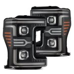 AlphaRex MKII LUXX-Series LED Projector Black Headlights for P558 Ford Super Duty [AHL-FD18-G2-PL-SA-B-CVT/AHL-FD18-G2-PL-SA-B]