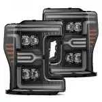 AlphaRex MKII NOVA-Series LED Projector Black Headlights for P558 Ford Super Duty [AHL-FD18-G2-N-B-CVT/AHL-FD18-G2-N-B]