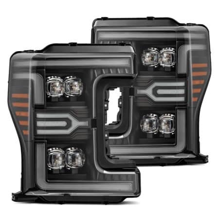 AlphaRex MKII NOVA-Series LED Projector Black Headlights for P558 Ford Super Duty [AHL-FD18-G2-N-B-CVT/AHL-FD18-G2-N-B]
