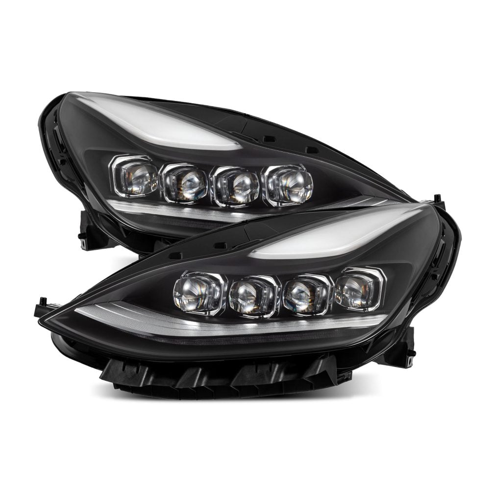 AlphaRex NOVA-Series LED Projector Black Headlights for E3 & E4 Tesla Model 3 / Model Y [AHL-TS317-N-B-DC/AHL-TS317-N-B]
