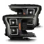AlphaRex MK II LUXX-Series LED Projector Black Headlights (14th Gen Style) for P415 Ford F150 [AHL-FF18-G2-PL-SA-B-CVT/AHL-FF18-G2-PL-SA-B]