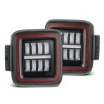 AlphaRex NOVA-Series Prismatic LED Black-Red Tail Lights for JL Jeep Wrangler [RTL-JW18-SA-YR-LB-CVT/RTL-JW18-SA-YR-LB]