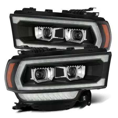 AlphaRex LUXX-Series LED Projector Black Headlights for DJ & D2 Dodge Ram 2500 / 3500 / 4500 / 5500 [AHL-DR219-PL-SA-B-CVT/AHL-DR219-PL-SA-B]